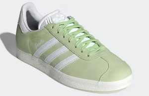 adidas Gazelle Semi Green Spark White IE0442 front corner