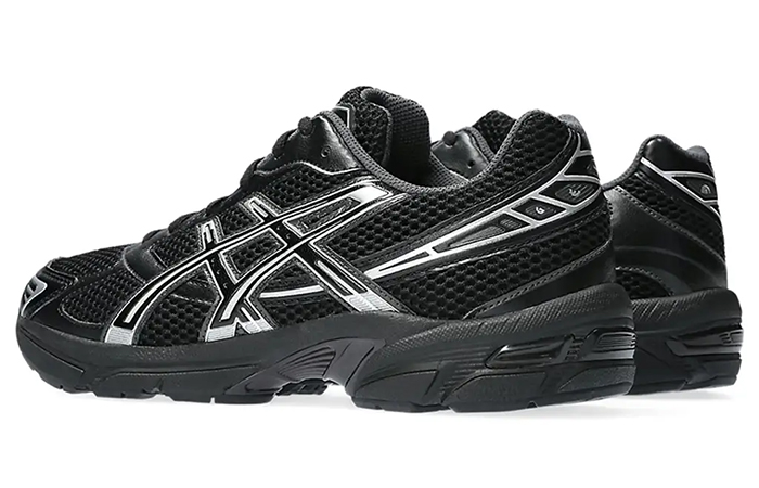 ASICS GEL 1130 Black Pure Silver 1201A906 001 back corner