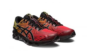 ASICS Gel Quantum 360 VII Black Cherry Tomato 1201A915 001 front corner