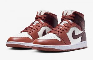 Air Jordan 1 Mid Dusty Peach BQ6472 200 front corner