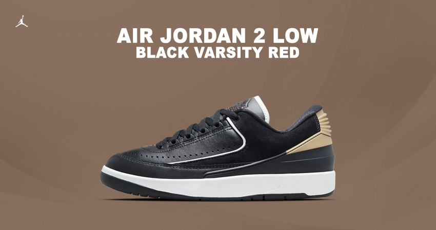 Air Jordan 2 Low &#8216;Black/Varsity Red' Stepping Out Soon