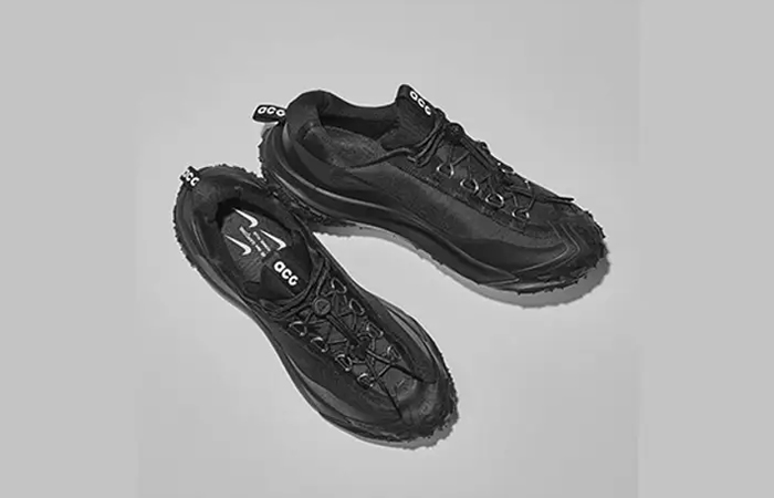 Comme des Garcons x Nike ACG Mountain Fly Low 2 Triple Black lifestyle up