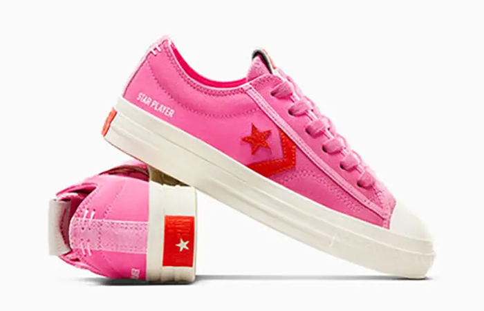 Converse Star Player 76 Low Pink A10242C lifestyle back