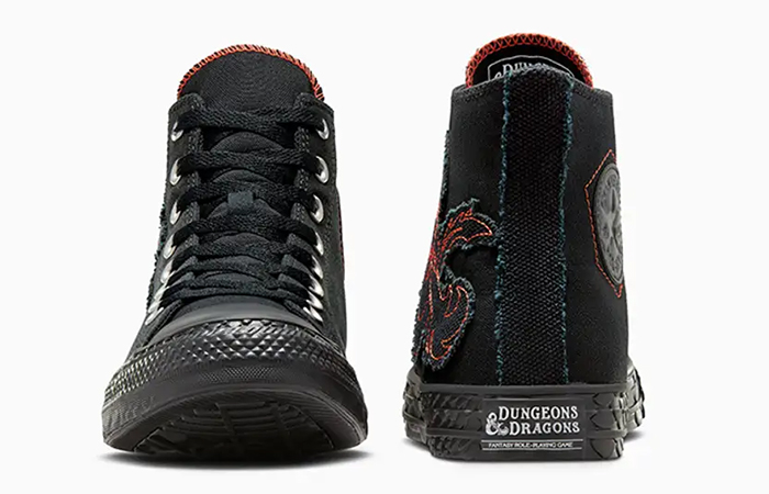 Dungeons Dragons x Converse All Star Black Red White A09886C back
