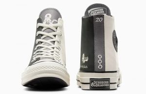 Dungeons Dragons x Converse Chuck 70 Leather Black Egret Grey A09884C back