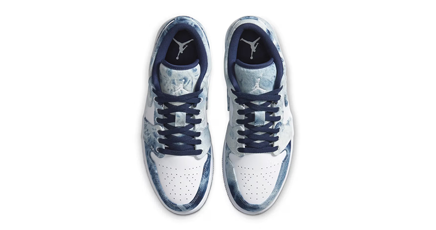 New Look For Air Jordan 1 Low In Washed Denim Style up