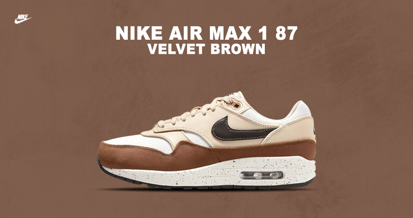 Nike Air Max 1 87 Flexes in Slick Velvet Brown Look featured image