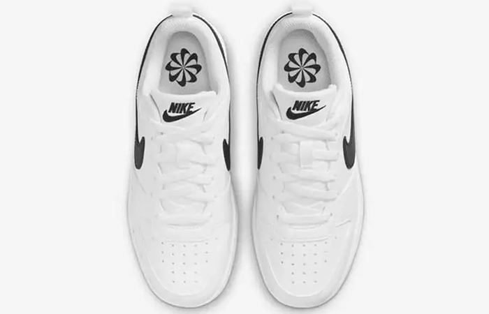 Nike Court Borough Low Recraft GS White Black DV5456 104 up