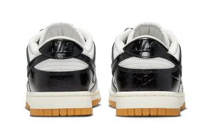 Nike Dunk Low Black Croc FJ2260 003 back