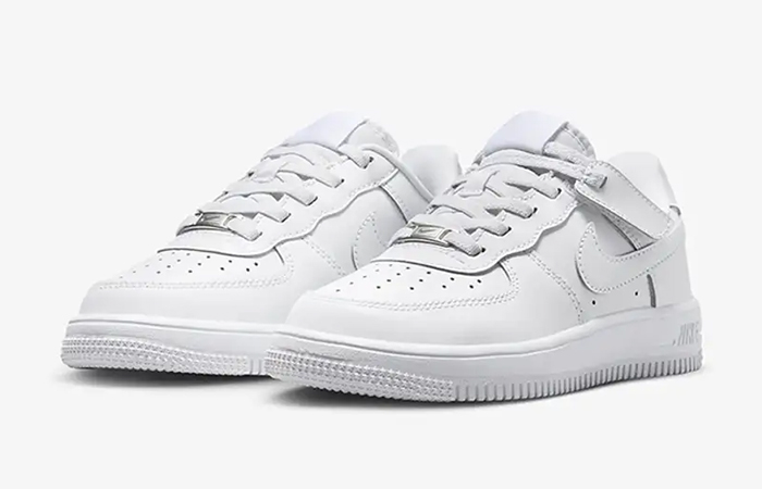 Nike Force 1 Low EasyOn PS Triple White FN0237 111 front corner