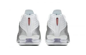 Nike Shox R4 Metallic White Womens AR3565 101 back