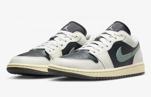 Air Jordan 1 Low Jade Smoke DC0774 001 front corner