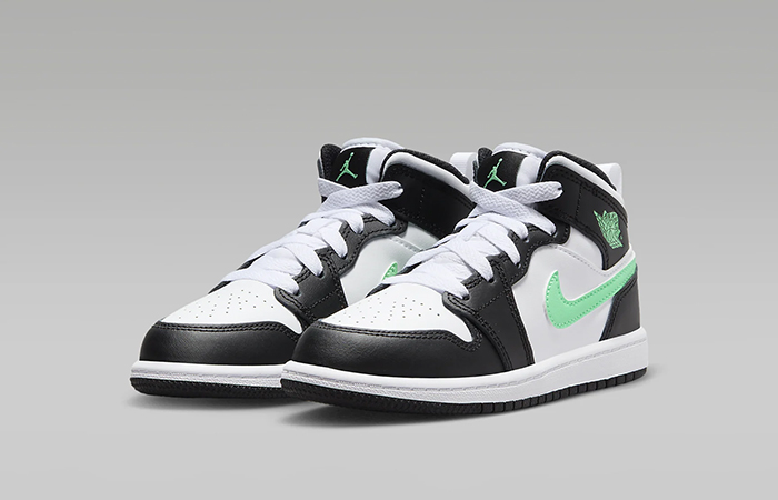 Air Jordan 1 Mid PS Green Glow DQ8424 103 front corner