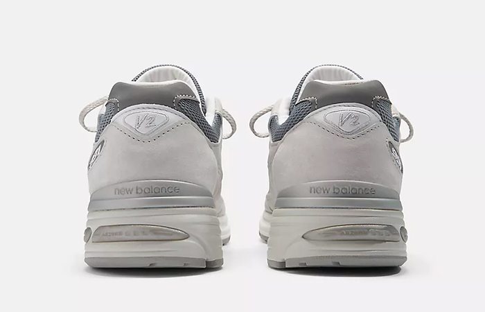 New Balance 991v2 Made In UK Grey U991LG2 back