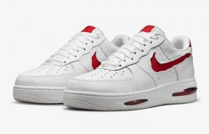 Nike Air Force 1 Low Evo White University Red HF3630 100 front corner
