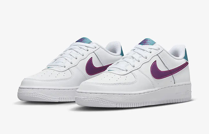 Nike Air Force 1 Low GS White Viotech FV5948 108 front corner
