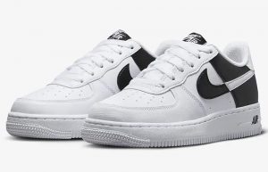 Nike Air Force 1 Next Nature GS White Black HF9096 100 front corner