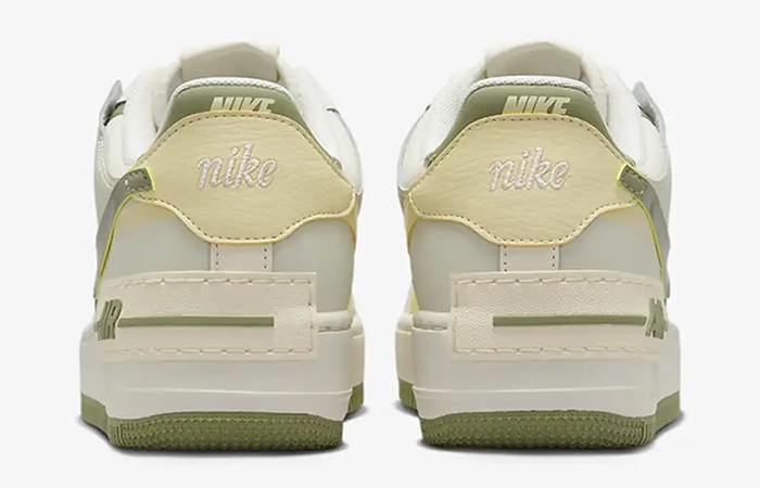 Nike Air Force 1 Shadow Pale Ivory Oil Green FN6335 101 back