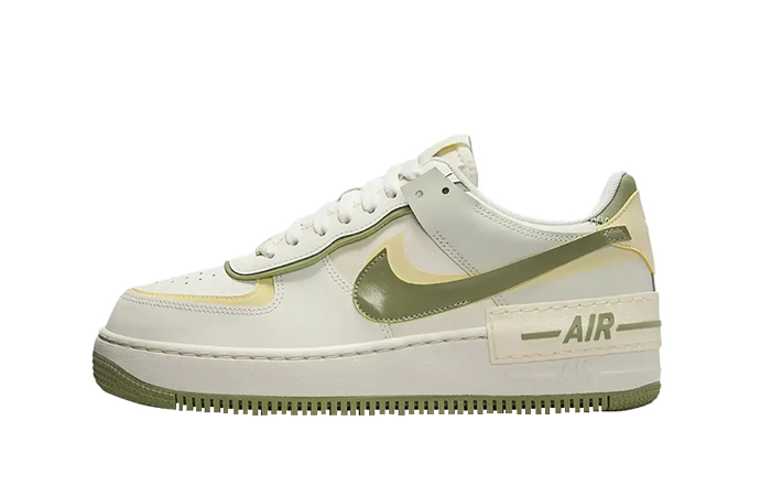 Nike Air Force 1 Shadow Pale Ivory Oil Green FN6335 101 featured image