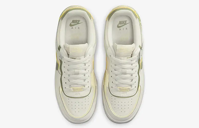 Nike Air Force 1 Shadow Pale Ivory Oil Green FN6335 101 up