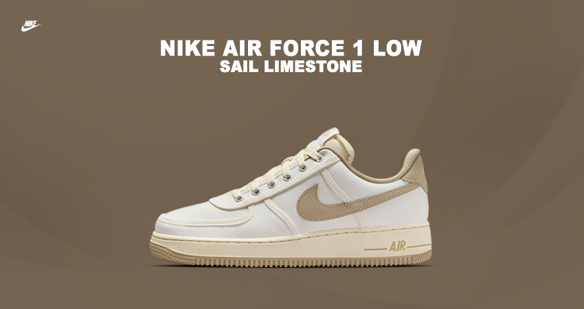 Nike Gives A Twist To The Air Force 1 Low with Sail, Coconut Milk, And Limestone