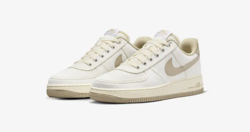 Nike Gives A Twist To The Air Force 1 Low with Sail Coconut Milk And Limestone front corner