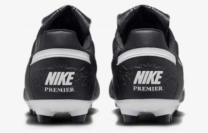 Nike Premier 3 FG Low Top Football Boot Black White HM0265 002 back