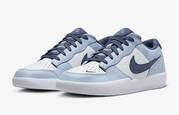 Nike SB Force 58 Premium Skate White Thunder Blue HJ3489 141 front corner