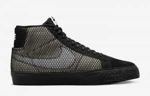 Nike SB Zoom Blazer Mid Premium Black White FN6038 100 right