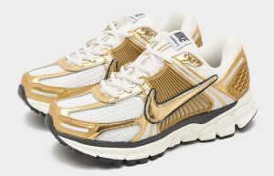 Nike Zoom Vomero 5 Metallic Gold HF7723 001 front corner