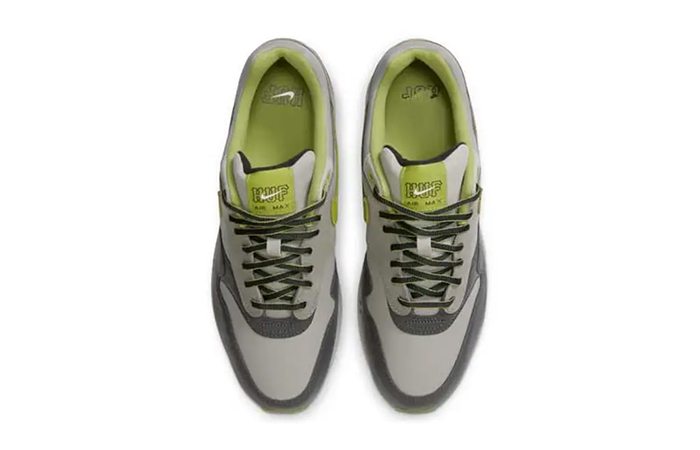 HUF x Nike Air Max 1 Grey Green HF3713 002 up