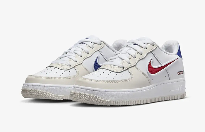 Nike Air Force 1 Low GS Since 1972 White Gym Red HF5744 146 front corner