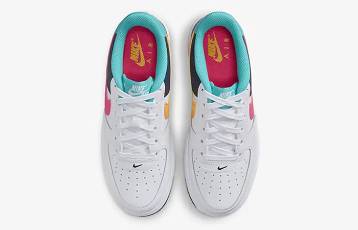 Nike Air Force 1 Low GS White Blue Pink HF4793 100 up