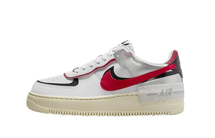 Nike Air Force 1 Shadow White Silver Gym Red FN6335 100 featured image