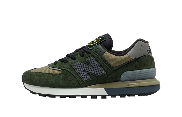 Stone Island x New Balance 574 Legacy Dark Green U574LGIL featured image 1