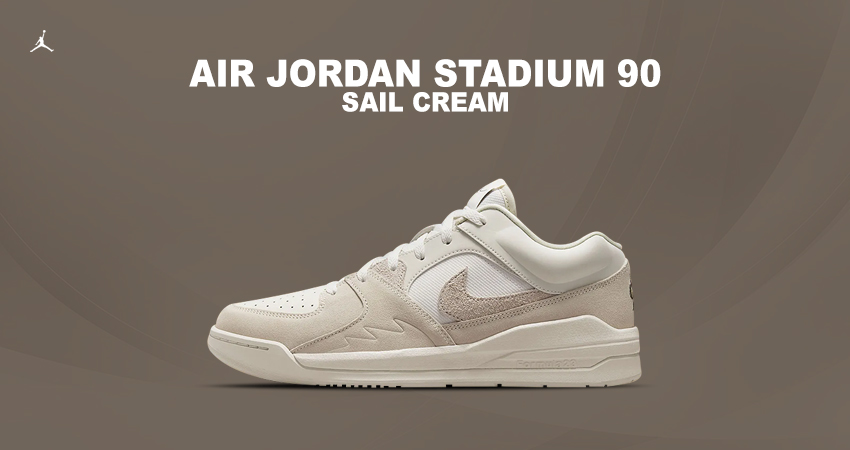 The Air Jordan 90 Stadium Gets A Zen Vibe In "Sail &#038; Cream" Suede
