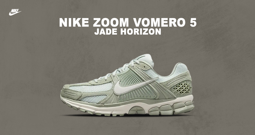A Jade Horizon Flows Over The Nike Zoom Vomero 5 featured image