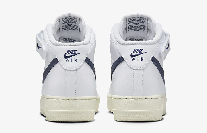 Nike Air Force 1 07 Mid White Midnight Navy DD9625 105 back