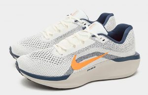 Nike Winflo 11 Thunder Blue Orange FJ9509 103 front corner